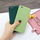 For iPhone 6 Plus & 6s Plus Magic Cube Frosted Silicone Shockproof Full Coverage Protective Case(Deep Green)