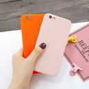 For iPhone 6 Plus & 6s Plus Magic Cube Frosted Silicone Shockproof Full Coverage Protective Case(Orange)