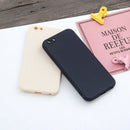 For iPhone 6 Plus & 6s Plus Magic Cube Frosted Silicone Shockproof Full Coverage Protective Case(Beige)