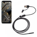 AN100 3 in 1 IP67 Waterproof USB-C / Type-C + Micro USB + USB HD Endoscope Hard Tube Inspection Camera for Parts of OTG Function Android Mobile Phone, with 6 LEDs, Lens Diameter:5.5mm(Length: 1m)