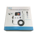 AN100 3 in 1 IP67 Waterproof USB-C / Type-C + Micro USB + USB HD Endoscope Hard Tube Inspection Camera for Parts of OTG Function Android Mobile Phone, with 6 LEDs, Lens Diameter:5.5mm(Length: 2m)