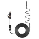 AN100 3 in 1 IP67 Waterproof USB-C / Type-C + Micro USB + USB HD Endoscope Hard Tube Inspection Camera for Parts of OTG Function Android Mobile Phone, with 6 LEDs, Lens Diameter:5.5mm(Length: 5m)