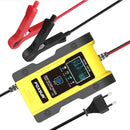 FOXSUR 12V-24V Car Motorcycle Repair Battery Charger AGM Charger Color:Yellow(EU Plug)