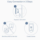Original Xiaomi Aqara Smart Wall Switch D1, Zero FireWire Three Button Version