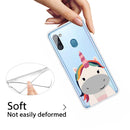 For Samsung Galaxy A11 Shockproof Painted TPU Protective Case(Fat Unicorn)