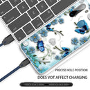 For Samsung Galaxy A21 Shockproof Painted TPU Protective Case(Chrysanthemum Butterfly)