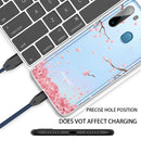 For Samsung Galaxy A21 Shockproof Painted TPU Protective Case(Cherry Blossoms)