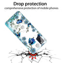 For Samsung Galaxy A21s Shockproof Painted TPU Protective Case(Chrysanthemum Butterfly)
