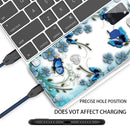 For Samsung Galaxy A21s Shockproof Painted TPU Protective Case(Chrysanthemum Butterfly)