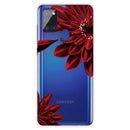 For Samsung Galaxy A21s Shockproof Painted TPU Protective Case(Safflower)