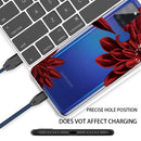 For Samsung Galaxy A21s Shockproof Painted TPU Protective Case(Safflower)