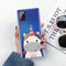 For Samsung Galaxy A21s Shockproof Painted TPU Protective Case(Fat Unicorn)