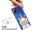 For Samsung Galaxy A21s Shockproof Painted TPU Protective Case(Fat Unicorn)