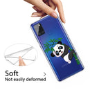 For Samsung Galaxy A21s Shockproof Painted TPU Protective Case(Panda)