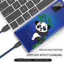 For Samsung Galaxy A21s Shockproof Painted TPU Protective Case(Panda)