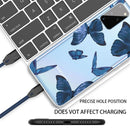 For Samsung Galaxy A31 Shockproof Painted TPU Protective Case(Blue Butterfly)