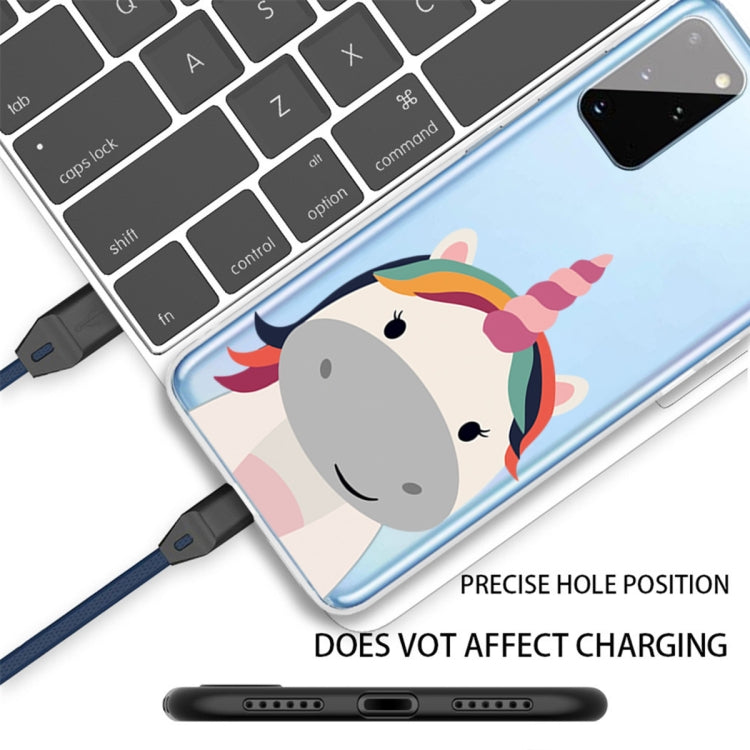 For Samsung Galaxy A31 Shockproof Painted TPU Protective Case(Fat Unicorn)