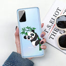 For Samsung Galaxy A31 Shockproof Painted TPU Protective Case(Panda)