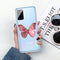 For Samsung Galaxy A31 Shockproof Painted TPU Protective Case(Red Butterfly)