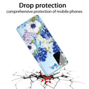 For Samsung Galaxy A31 Shockproof Painted TPU Protective Case(Blue White Roses)
