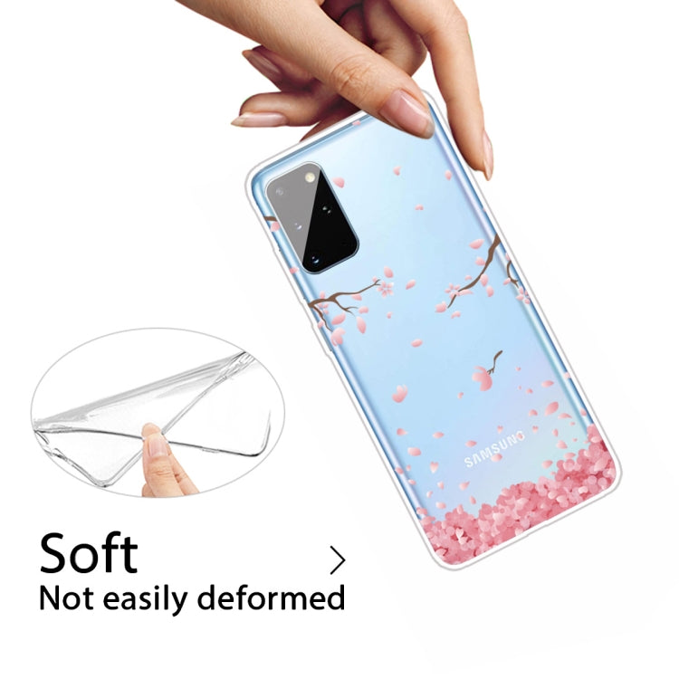 For Samsung Galaxy S20 Shockproof Painted TPU Protective Case(Cherry Blossoms)