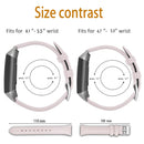 For Fitbit Charge 3 / 4 Slim Steel Head Leather Watch Band(Pink)