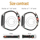 For Fitbit Charge 3 / 4 Slim Steel Head Leather Watch Band(Safflower)