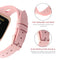 For Fitbit Versa 2 Leather Middle Opening Watch Band(Pink)
