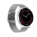 DT96 1.3 inch Round Color Screen Smart Watch, IP68 Waterproof, Support Heart Rate Blood Pressure Monitoring / Sedentary Reminder / Sleep Monitoring, Strap material:Metal(Silver)