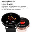 DT96 1.3 inch Round Color Screen Smart Watch, IP68 Waterproof, Support Heart Rate Blood Pressure Monitoring / Sedentary Reminder / Sleep Monitoring, Strap material:Metal(Silver)