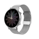 DT96 1.3 inch Round Color Screen Smart Watch, IP68 Waterproof, Support Heart Rate Blood Pressure Monitoring / Sedentary Reminder / Sleep Monitoring, Strap material:Metal(Silver)