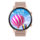 DT96 1.3 inch Round Color Screen Smart Watch, IP68 Waterproof, Support Heart Rate Blood Pressure Monitoring / Sedentary Reminder / Sleep Monitoring, Strap material:Metal(Rose Gold)