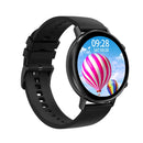 DT96 1.3 inch Round Color Screen Smart Watch, IP68 Waterproof, Support Heart Rate Blood Pressure Monitoring / Sedentary Reminder / Sleep Monitoring, Strap material:Silicone(Black)