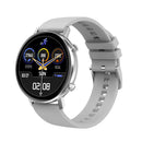 DT96 1.3 inch Round Color Screen Smart Watch, IP68 Waterproof, Support Heart Rate Blood Pressure Monitoring / Sedentary Reminder / Sleep Monitoring, Strap material:Silicone(Silver)