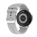 DT96 1.3 inch Round Color Screen Smart Watch, IP68 Waterproof, Support Heart Rate Blood Pressure Monitoring / Sedentary Reminder / Sleep Monitoring, Strap material:Silicone(Silver)