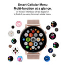 DT96 1.3 inch Round Color Screen Smart Watch, IP68 Waterproof, Support Heart Rate Blood Pressure Monitoring / Sedentary Reminder / Sleep Monitoring, Strap material:Silicone(Silver)
