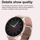 DT96 1.3 inch Round Color Screen Smart Watch, IP68 Waterproof, Support Heart Rate Blood Pressure Monitoring / Sedentary Reminder / Sleep Monitoring, Strap material:Silicone(Silver)