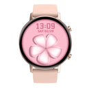 DT96 1.3 inch Round Color Screen Smart Watch, IP68 Waterproof, Support Heart Rate Blood Pressure Monitoring / Sedentary Reminder / Sleep Monitoring, Strap material:Silicone(Rose Gold)