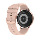 DT96 1.3 inch Round Color Screen Smart Watch, IP68 Waterproof, Support Heart Rate Blood Pressure Monitoring / Sedentary Reminder / Sleep Monitoring, Strap material:Silicone(Rose Gold)