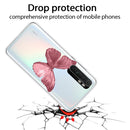 For Xiaomi Mi Note 10 Lite Shockproof Painted TPU Protective Case(Red Butterfly)