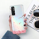 For Xiaomi Mi Note 10 Lite Shockproof Painted TPU Protective Case(Cherry Blossoms)