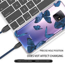 For Xiaomi Redmi 10X 5G Shockproof Painted TPU Protective Case(Blue Butterfly)