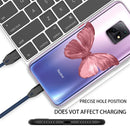 For Xiaomi Redmi 10X 5G Shockproof Painted TPU Protective Case(Red Butterfly)