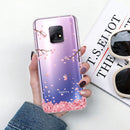 For Xiaomi Redmi 10X 5G Shockproof Painted TPU Protective Case(Cherry Blossoms)