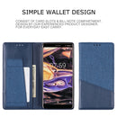 For Nokia 7 Plus MUXMA MX109 Horizontal Flip Leather Case with Holder & Card Slot & Wallet(Blue)