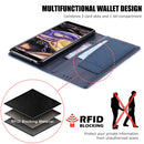 For Nokia 7 Plus MUXMA MX109 Horizontal Flip Leather Case with Holder & Card Slot & Wallet(Blue)