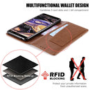 For Nokia 7 Plus MUXMA MX109 Horizontal Flip Leather Case with Holder & Card Slot & Wallet(Brown)