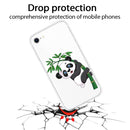 For iPhone SE 2022 / SE 2020 / 8 / 7 Pattern TPU Protective Case(Panda Climbing Bamboo)