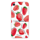 For iPhone SE 2022 / SE 2020 / 8 / 7 Pattern TPU Protective Case(Love Strawberry)