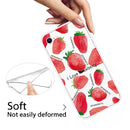 For iPhone SE 2022 / SE 2020 / 8 / 7 Pattern TPU Protective Case(Love Strawberry)